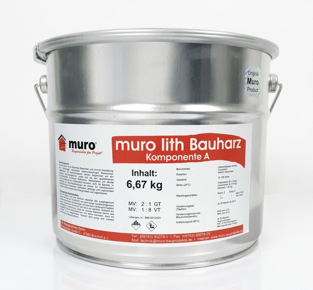 muro lith Bauharz 2-K MV 2:1 - 2-Component Epoxy Adhesive & Mortar