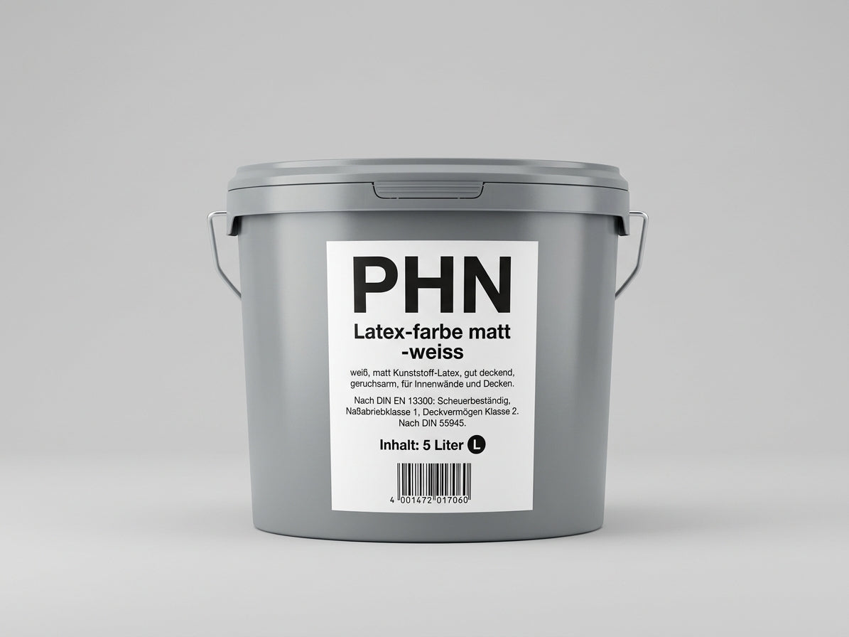 PHN Hüsso Tex Matt Latex Interior Paint – White (5L)